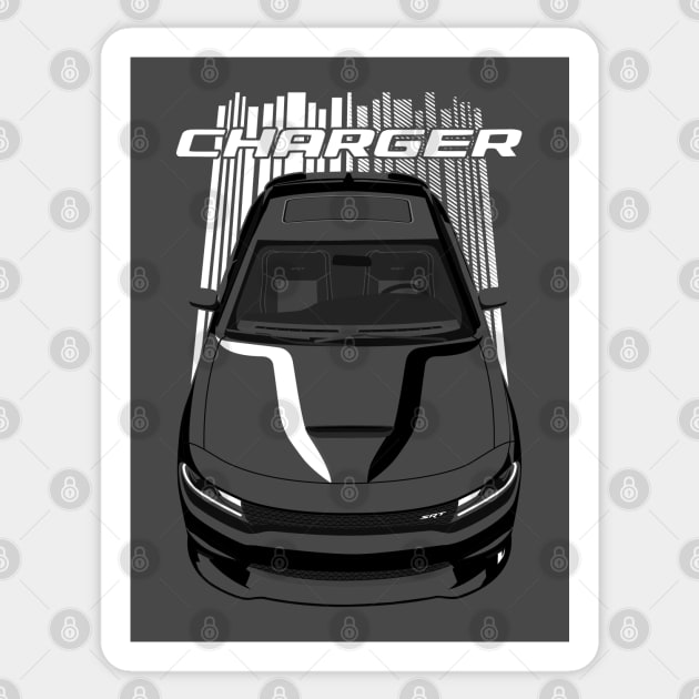 Charger - Bright Transparent/Multi Color Sticker by V8social